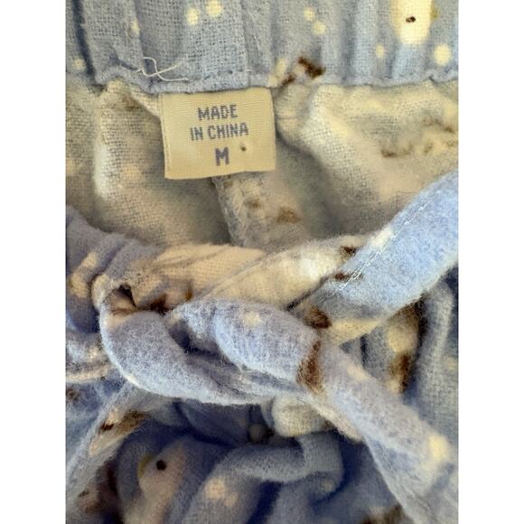 Lanz Of Salzburg Dove Flannel Pajama Set - S Top / M Pants, Cottage Granny Chic - Picture 9 of 11